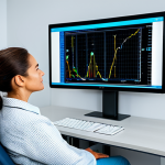 Home 17 Biofeedback Session**
A woman, fully clothed in professional attire, is connected to biofeedback sensors, sitting comfortably in a modern, well-lit clinic. She is looking calmly at a monitor displaying physiological data. The atmosphere is serene and supportive. Safe for work, appropriate content, professional, modest, perfect anatomy, natural pose.
**